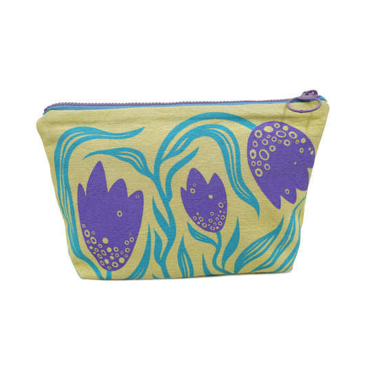 Yellow Spring Zippered Pouch