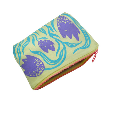 Yellow Spring Zippered Pouch