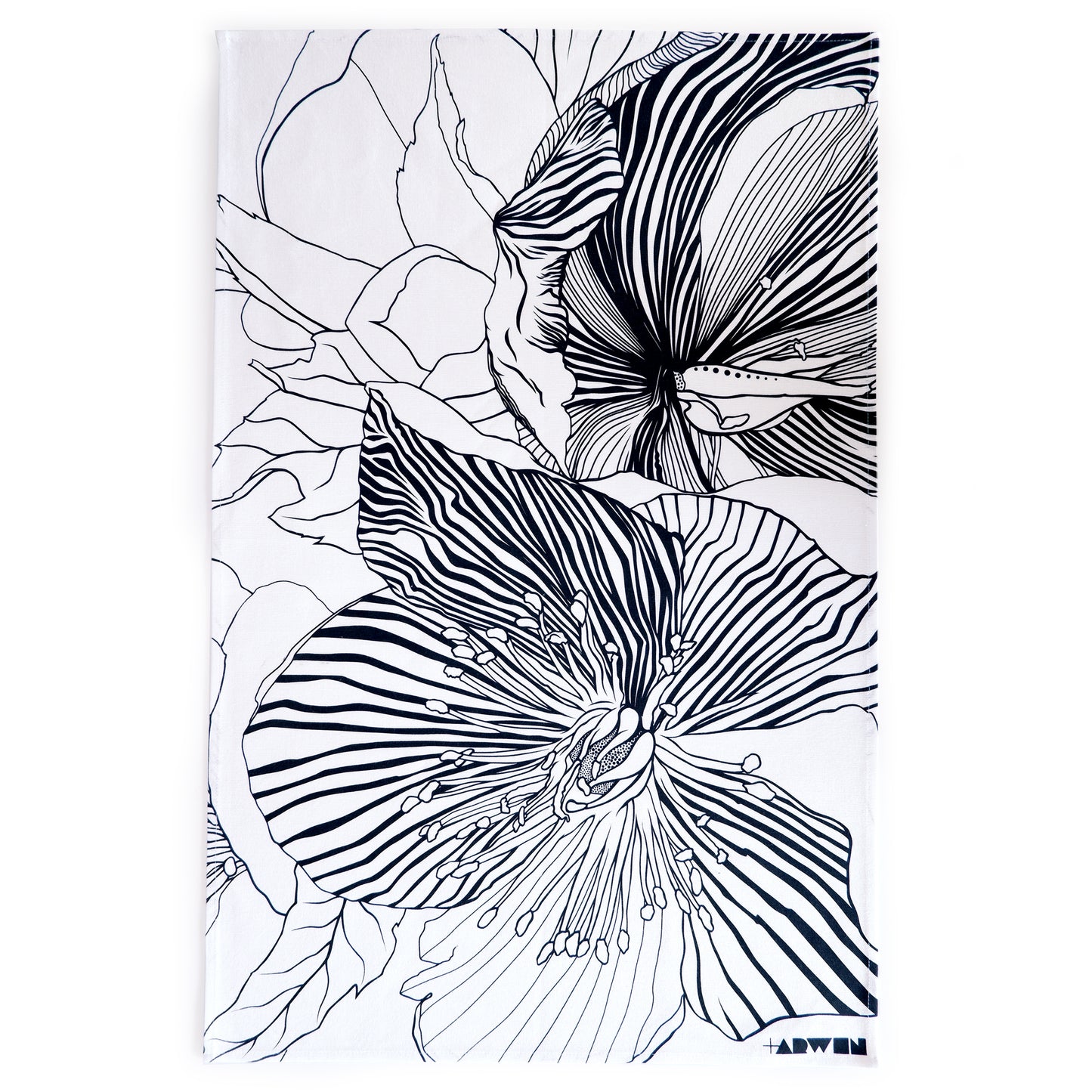 Hellebore Tea Towel